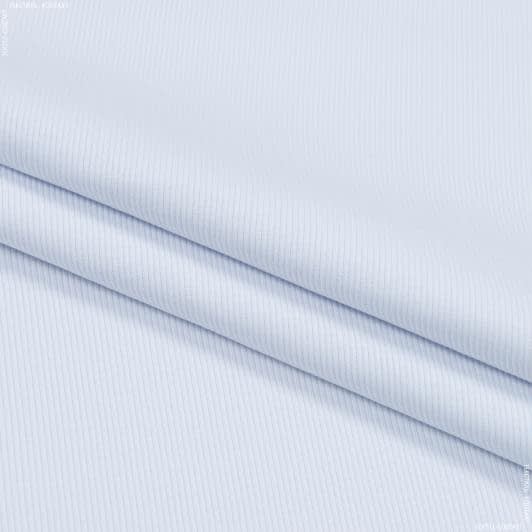 Ткани для платьев - Рибана  2*60 см. белая