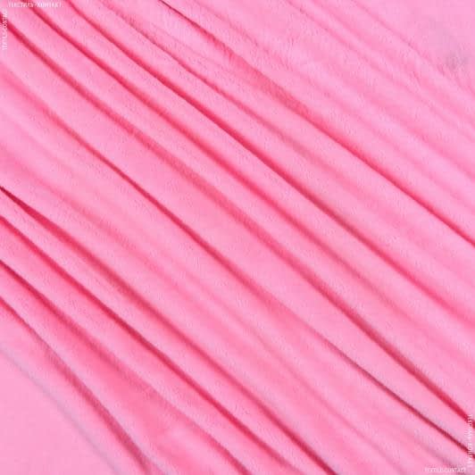 Ткани мех искусственный - Мех коротковорсовый розовый