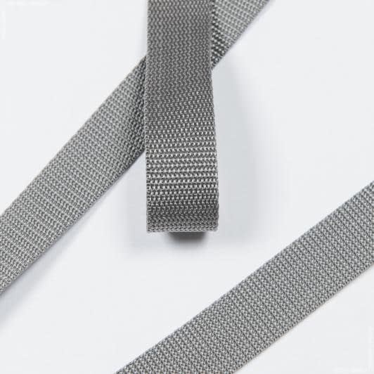 Ткани для одежды - Тасьма / стропа ременная стандарт 30 мм цвет графит