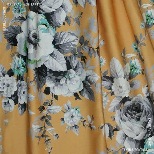 Ткани портьерные ткани - Декоративная ткань Антонелла фон желтый