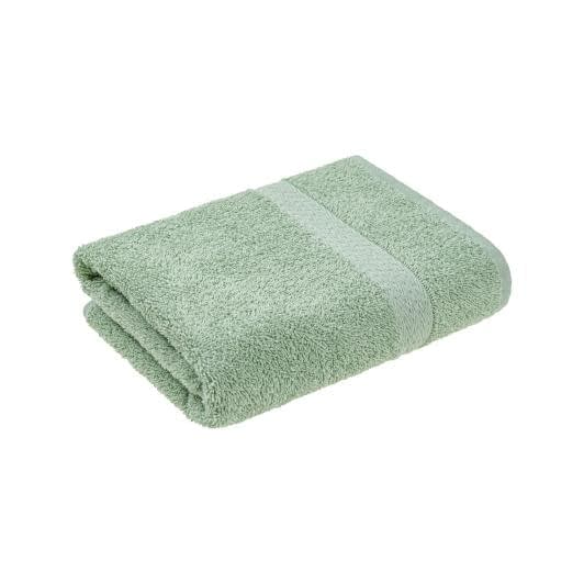 Ткани махровые полотенца - Полотенце махровое с бордюром 50х90 оливковое