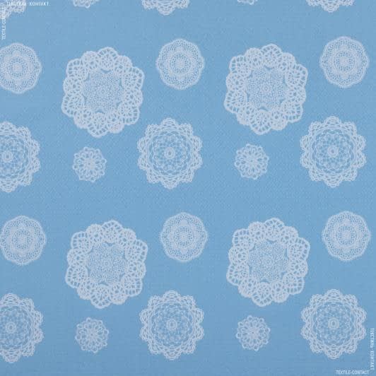 Тканини для декоративних подушок - Гобелен кензо блакитний