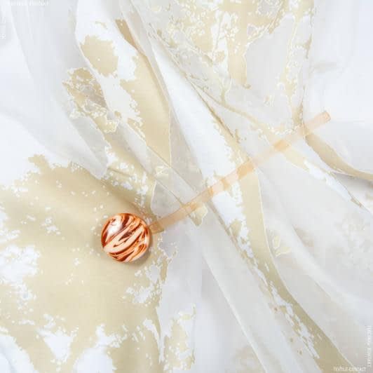 Ткани фурнитура для декоративных изделий - Магнитный подхват Танго на тесьме Тао т.терракот 35мм