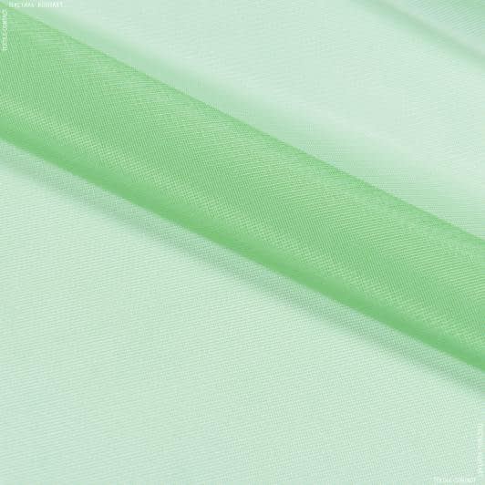 Ткани гардинные ткани - Тюль сетка мелкая Голди зеленый