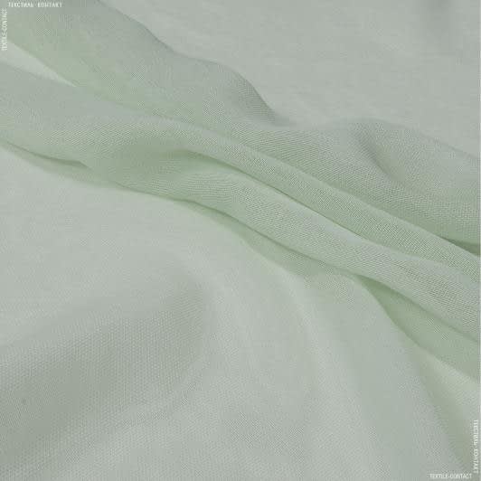 Ткани гардинные ткани - Тюль сетка  Вена цвет мята