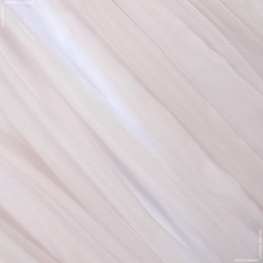 Ткани гардинные ткани - Тюль Вуаль-шелк розовый жемчуг с утяжелителем