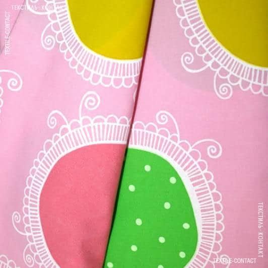 Тканини для портьєр - Декоративна тканина Претті фон рожевий