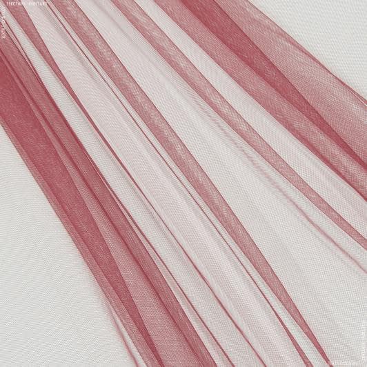 Тканини гардинні тканини - Мікросітка Енжел колір вишня