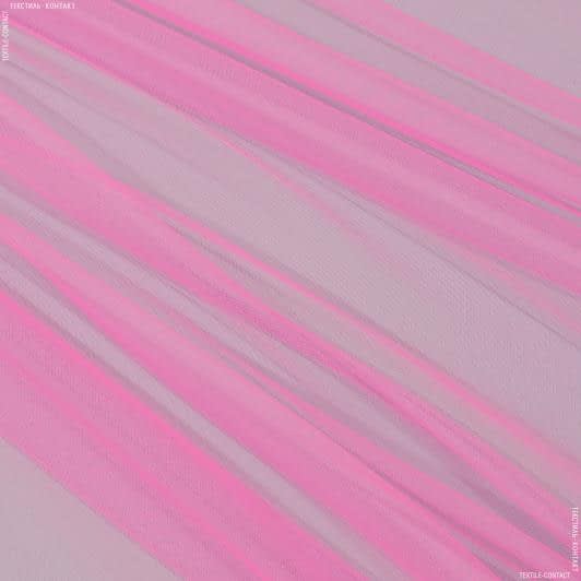 Ткани свадебная ткань - Микросетка Энжел цвет ультра розовый