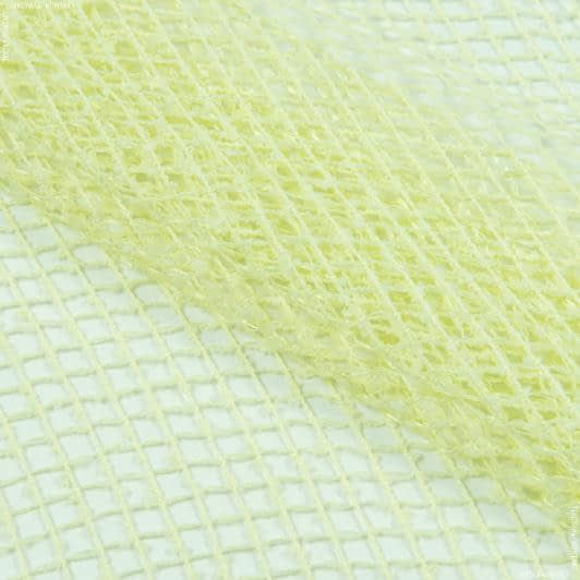 Тканини гардинні тканини - Тюль сітка Еліза ніжний салат