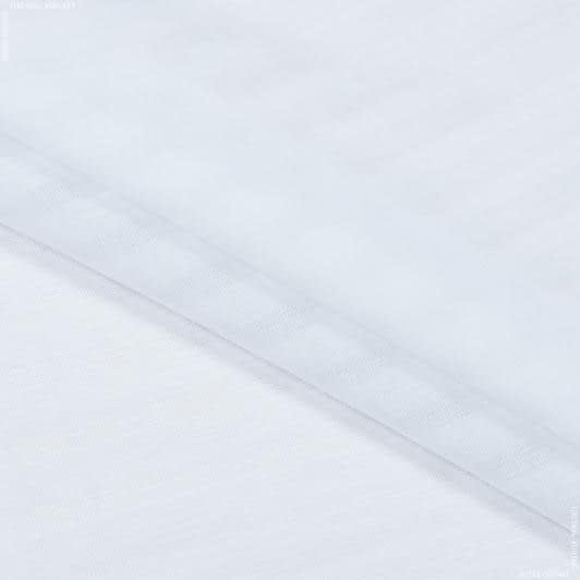 Тканини гардинні тканини - Тюль кісея Містеро-46 смужки білі з обважнювачем