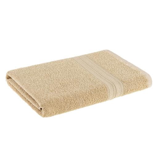 Ткани махровые полотенца - Полотенце махровое  70х140 бежевое