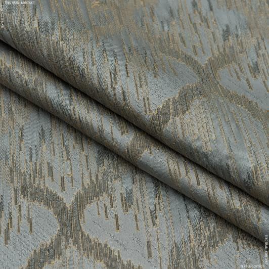 Ткани для декоративных подушек - Жаккард Молина /MOLINA ромб т.серый,золото