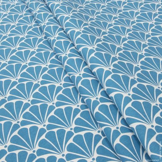 Ткани хлопок смесовой - Декоративная ткань арена Каракола небесно голубой