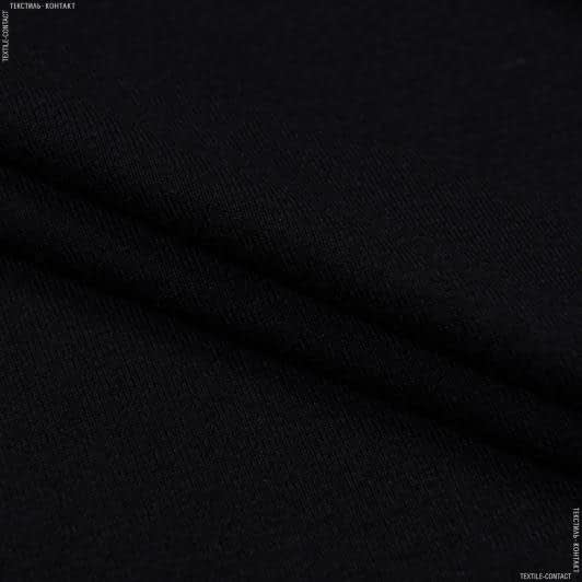 Тканини для верхнього одягу - Трикотаж ангора щільний чорний