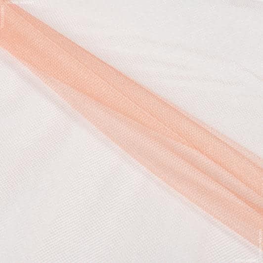 Ткани спец.ткани - Фатин блестящий светлый абрикосовый
