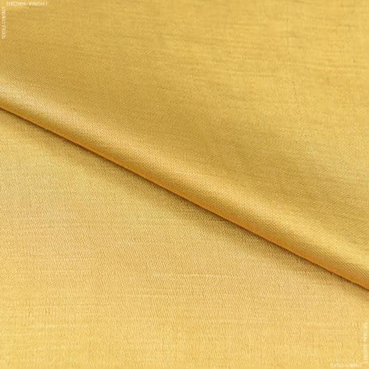 Тканини для спідниць - Костюмний сатин VALIEZ темно-жовтий