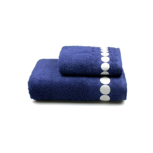 Тканини махрові рушники - Рушник махровий  Balls синій  50х90 см