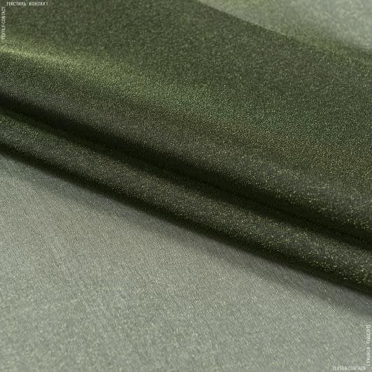 Ткани для тюли - Тюль  с утяжелителем мус /muz т.зеленый
