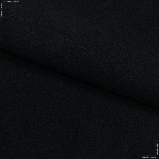 Ткани для верхней одежды - Пальтовый велюр черный