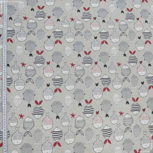 Ткани портьерные ткани - Декоративная ткань   ariel  рыбки цветные