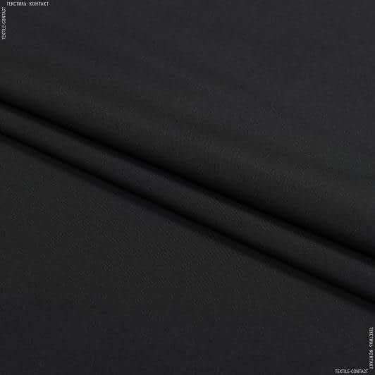 Ткани ненатуральные ткани - Плащевая мемори спорт стрейч черная