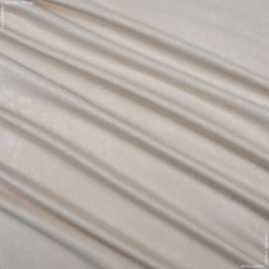 Ткани портьерные ткани - Чин-чила софт мрамор цвет топленое молоко
