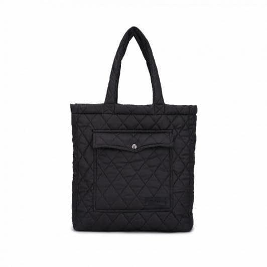 Ткани сумка шоппер - Сумка "Winter Coat" "ТаKа Sumka плащевка черная длина ручки 50см