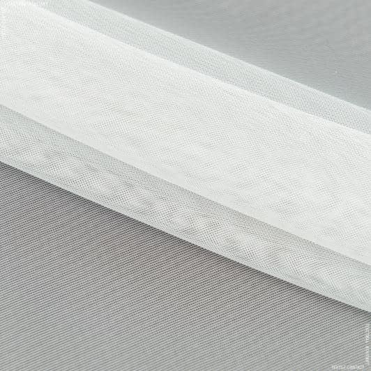 Ткани для рукоделия - Тюль сетка Гамбия молочная с утяжелителем