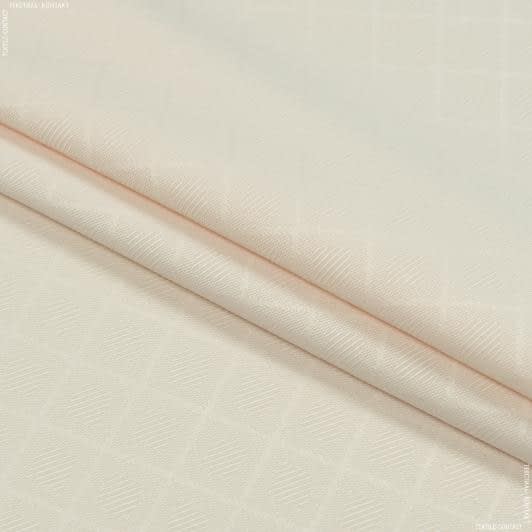 Ткани хлопок смесовой - Скатертная ткань Тиса-2 цвет крем