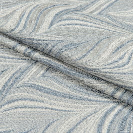 Тканини для римських штор - Портьєрна тканина Сієра сіро-блакитна
