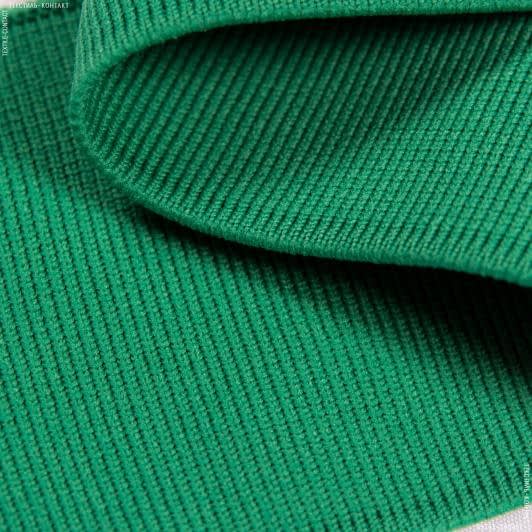 Тканини трикотаж - Комір-манжет зелений