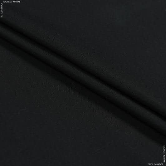 Тканини бавовна - Сорочкова котон чорний