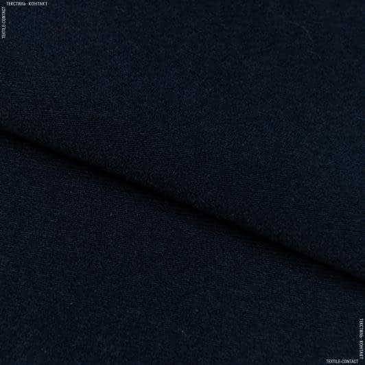 Тканини велюр/оксамит - Трикотаж-липучка синя