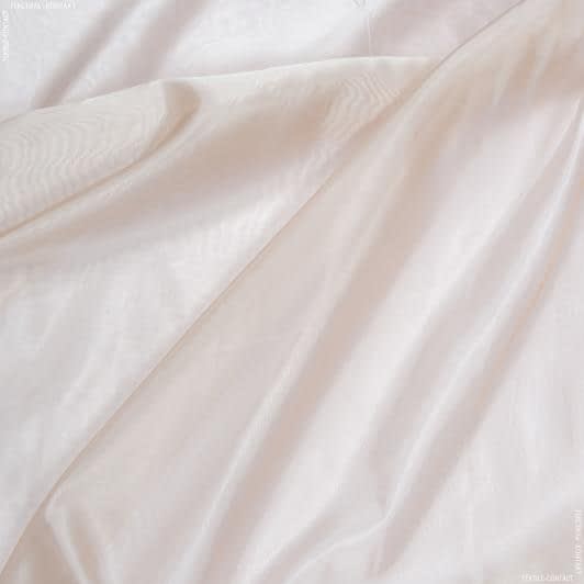 Тканини гардинні тканини - Мікровуаль ламія однотон. бежевий/рожевий
