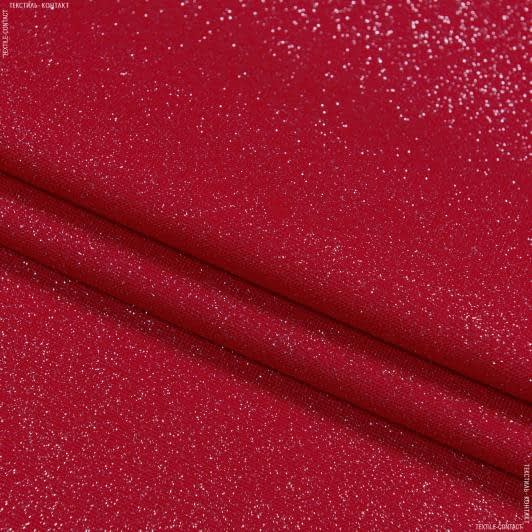 Ткани новогодние ткани - Декоративная новогодняя ткань ВАЛОР/VALOR  / бордо , блестки напыление