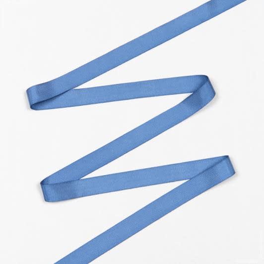 Ткани фурнитура для декоративных изделий - Репсовая лента Грогрен  синяя 21 мм