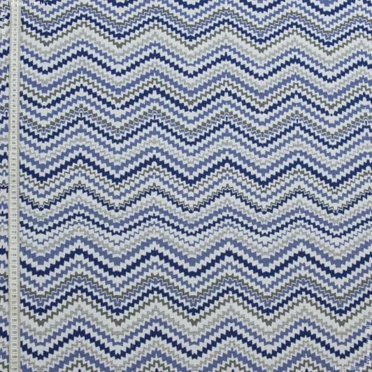 Ткани портьерные ткани - Жаккард Консул/ CONSUL синий, серый