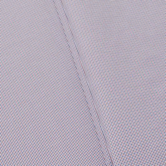 Тканини для дитячого одягу - Сорочкова у міні клітинку синьо-біло-червону