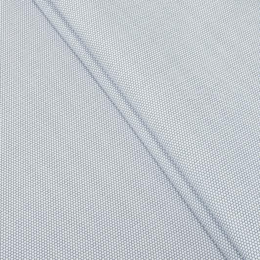 Тканини для кашкетів та панам - Сорочкова принт сині стільники на білому