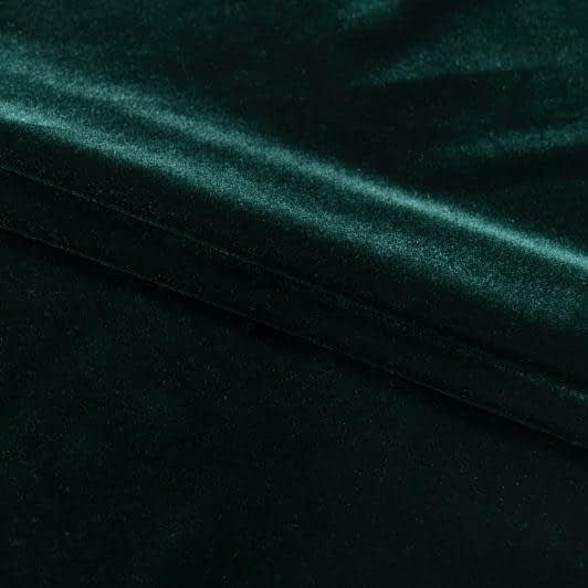 Ткани все ткани - Бархат  стрейч  темно-зеленый
