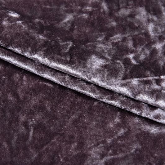 Ткани ворсовые - Бархат стрейч кристалл палевый