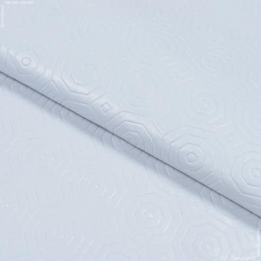 Тканини horeca - Мулетон тиснення графіка GOFRADO ,білий