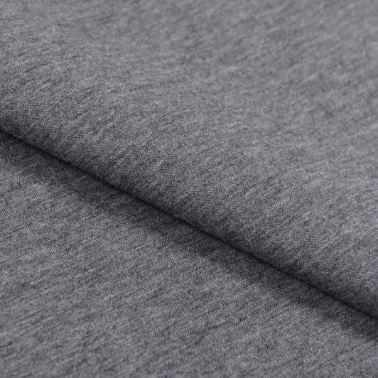 Ткани для одежды - Трикотаж дайвинг-неопрен темно-серый меланж