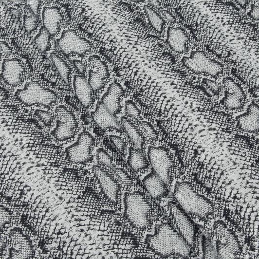 Тканини horeca - Декоративна тканина Снейк  зміїна шкіра, чорний