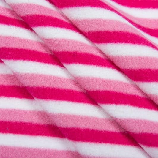 Ткани гардинное полотно (гипюр) - Флис велсофт  розовый