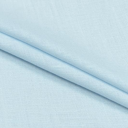 Тканини льон - Льон костюмний FERRE блакитний