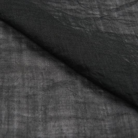 Ткани для детской одежды - Батист Рами крэш черный