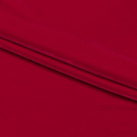 Тканини для верхнього одягу - Оксамит стрейч червоний