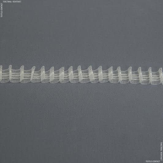 Тканини фурнітура для декора - Тасьма шторна Олівцева прозора КС-1:2 25мм±0.5мм/100м